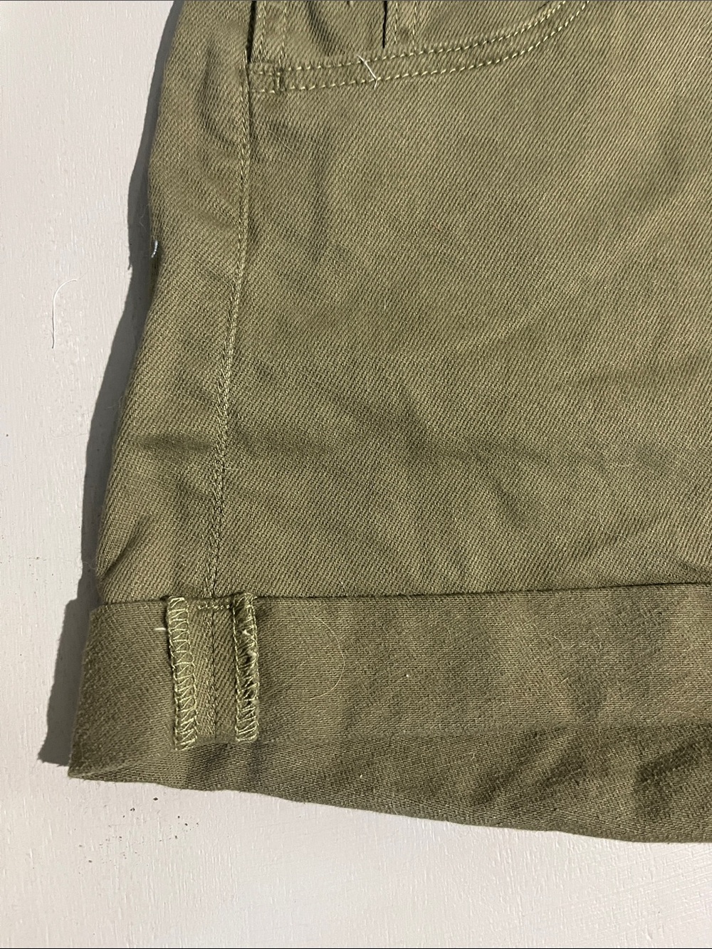 No Boundaries Olive Green Short Overalls - Picture 6 of 14